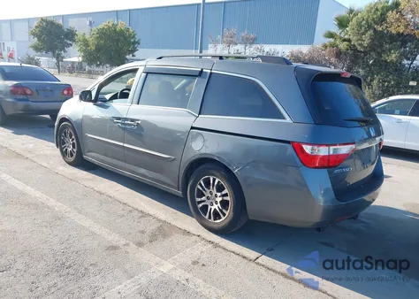 2011 Honda Odyssey Ex-L из США, поврежденный, VIN 5FNRL5H63BB052585
